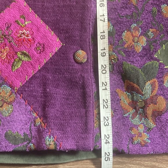 Napa Valley Women's Lined Tapestry Patchwork Embroidered Jacket Size Medium - Picture 6 of 9